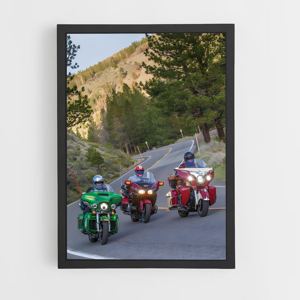 Poster Riders des Cimes – affiche Indian Motorcycle (vue 2)